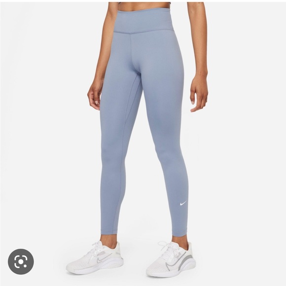 Nike Women’s One Dri-Fit full length leggings- small - blue - Picture 1 of 9